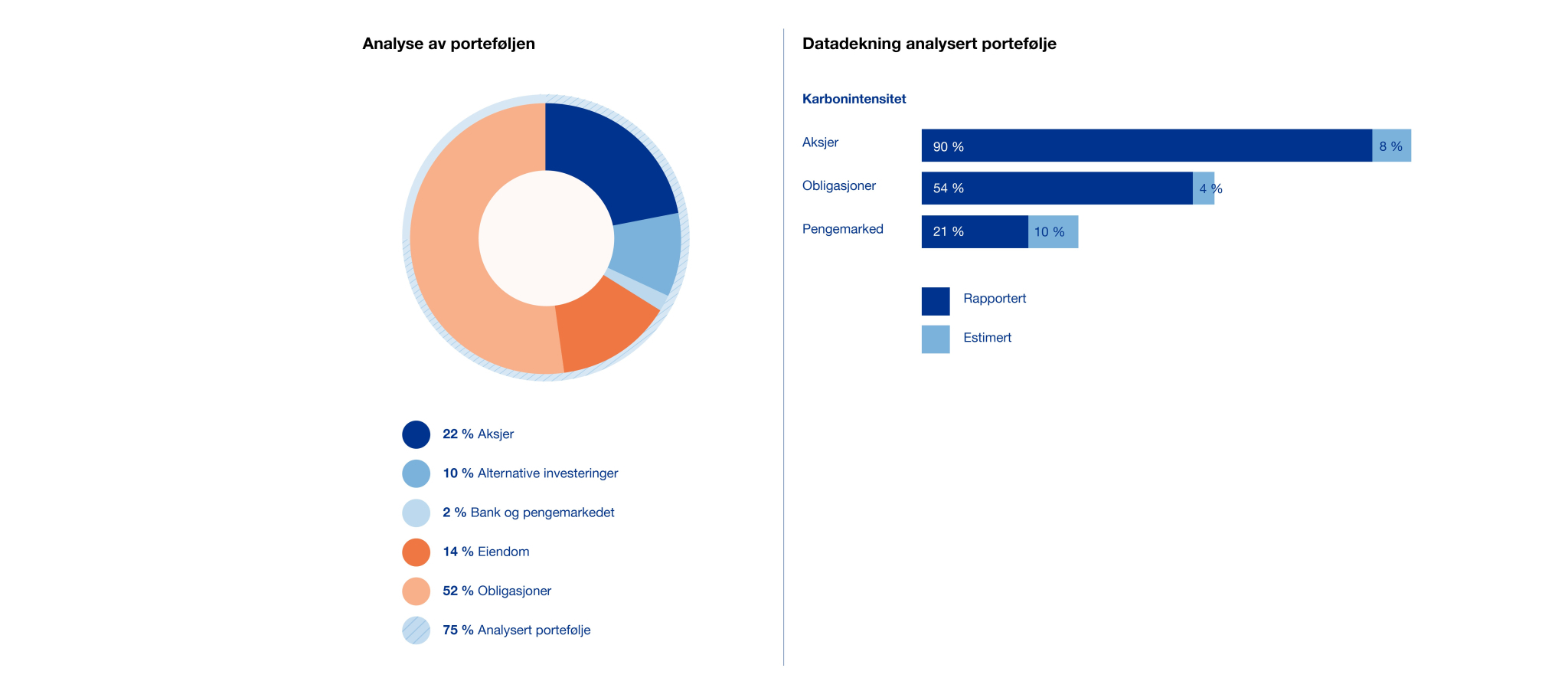 Datadekning analysert portefolje